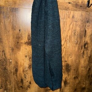Dark Green Knit Infinity Scarf
